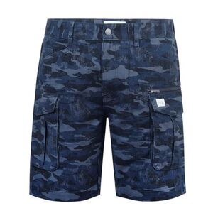 Firetrap Mens Logo Regular Shorts / Navy Camo